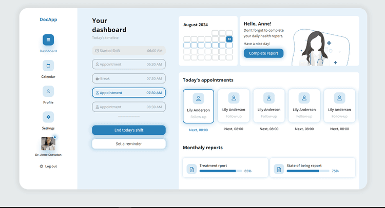 Simple dashboard